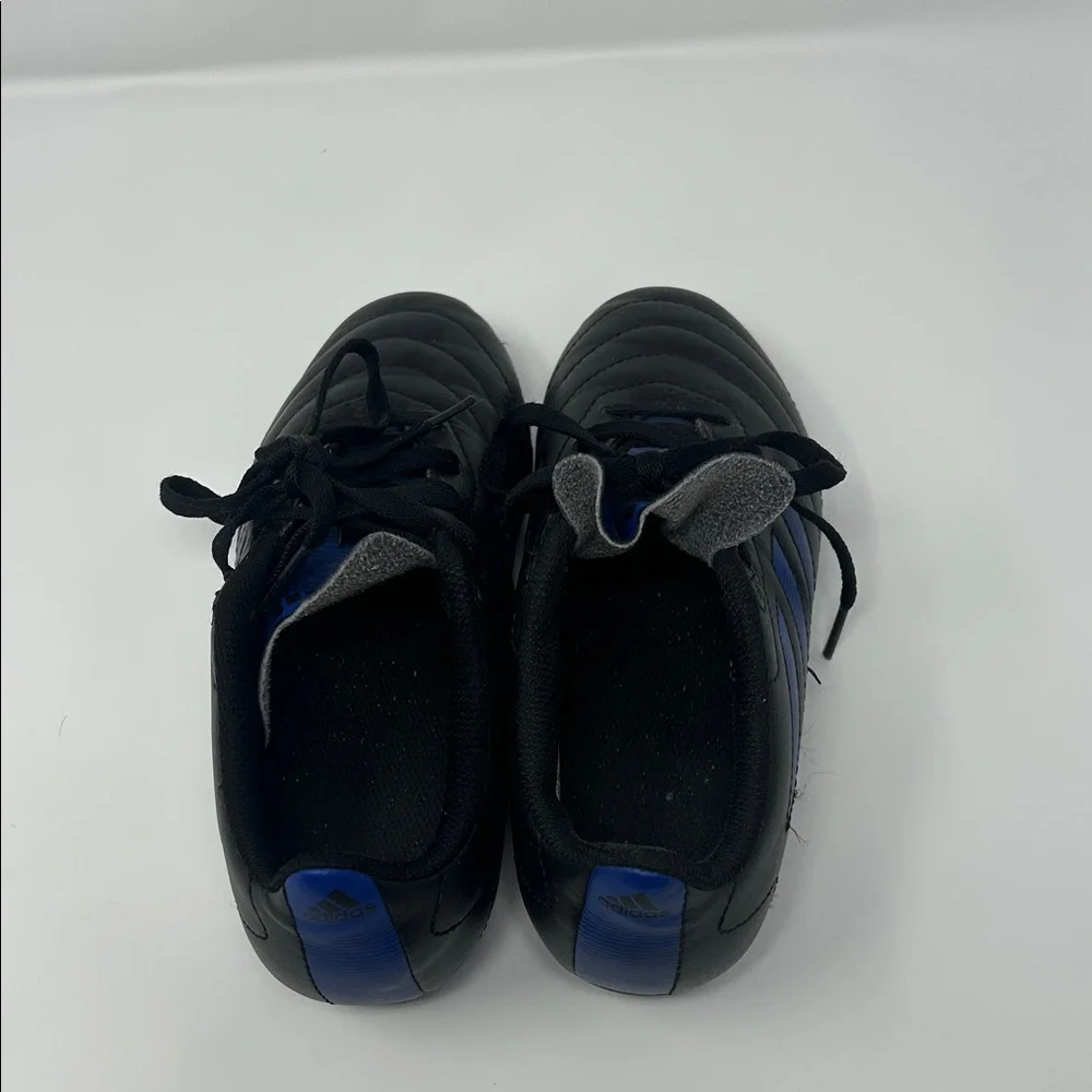 Adidas Kids Black and Blue Cleats